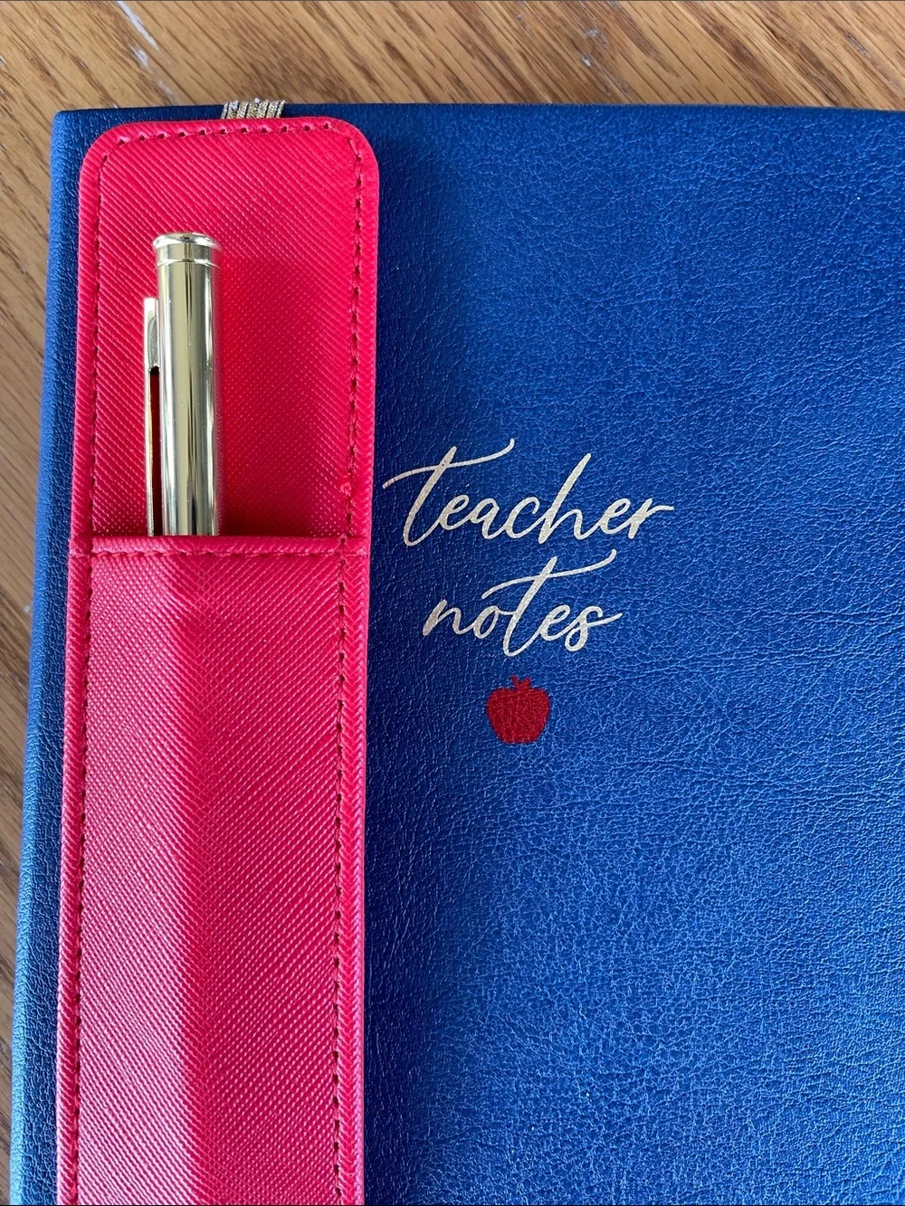 Teacher Notes Notebook with Red Pen Sleeve